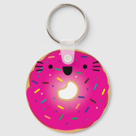 ストロベリーキャットドーナツKeychainストレッチ キーホルダー