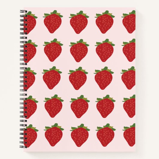 ストロベリーキュートレシピイチゴ ノートブック (正面)