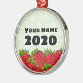 ストロベリーキープサケオーナメント メタルオーナメント (左)
