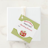 ストロベリーギンガムキャニングジャーつるラベル フェイバータグ (インサイチュ)