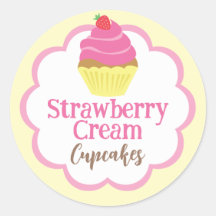 ストロベリークリームカップケーキホタロプラベル