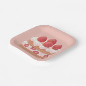 ストロベリークリームケーキ ペーパープレート (傾斜あり)