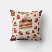 ストロベリークリームチョコレートケーキ枕 クッション (裏面)
