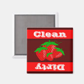 ストロベリークリーン汚れインジケータ食洗機磁石 マグネット (正面/裏面)