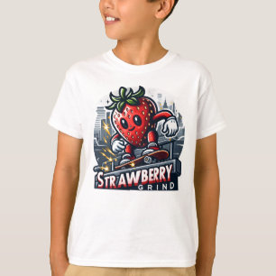 ストロベリーグラインド – Skater Berry Tシャツ