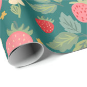 ストロベリーグリーン植物学 ラッピングペーパー (ロールコーナー)