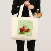 ストロベリーグリーン ラージトートバッグ (正面(商品))