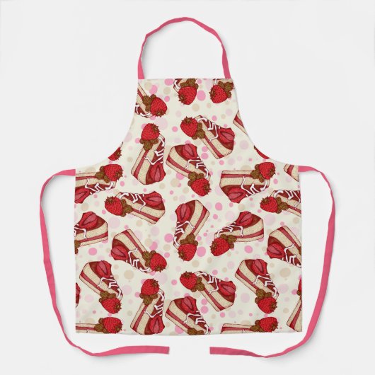 ストロベリーケーキ エプロン (正面)