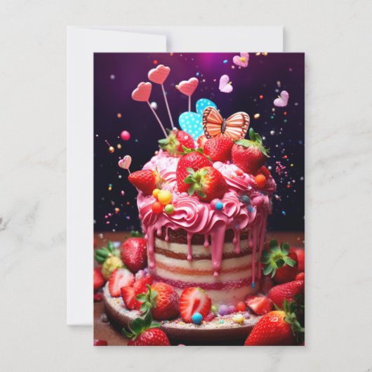ストロベリーケーキ シーズンカード (正面)