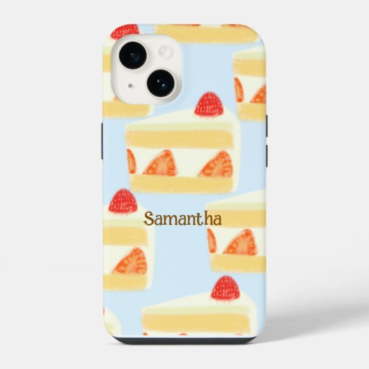 ストロベリーケーキ iPhoneケース (裏面)