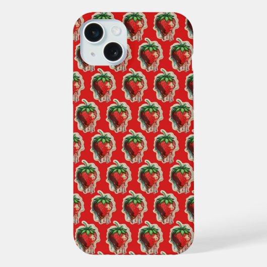 ストロベリーケースメイトiPhoneケース iPhoneケース (裏面)