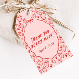 ストロベリーコケお洒落ットのお気に入り ギフトタグ