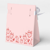 ストロベリーコケお洒落ットガールズ誕生日 フェイバーボックス (裏面サイド)