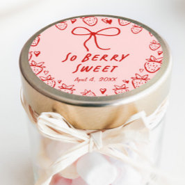 ストロベリーコケお洒落ットボーガールズ誕生日 ラウンドシール