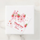 ストロベリーコケット誕生日パーティースクエア フェイバータグ (インサイチュ)