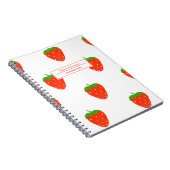 ストロベリーコテージコアの名前と件名 ノートブック (右側)