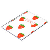 ストロベリーコテージコアの名前と件名 ノートブック (左側)