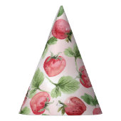 ストロベリーコーン紙パーティー帽子 パーティーハット (左)
