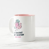 ストロベリーサマーファミリー懇親会ビーチバケーション ツートーンマグカップ (正面左)