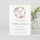 ストロベリーサマーフラワーリーススウィート16 招待状 (スタンド正面)