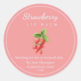 ストロベリーサルベ/バームのラベル ラウンドシール