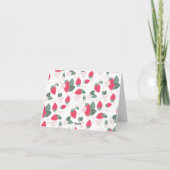 ストロベリーサンキューカード – ベリースウィート誕生日 サンキューカード (裏面)