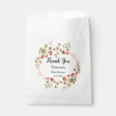 ストロベリーサンキューベイビーシャワーバッグ フェイバーバッグ (正面)