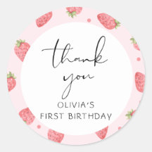 ストロベリーサンキューベリーペアギフトラベル