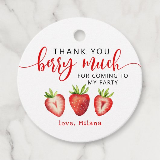 ストロベリーサンキューベリーラージガールズ誕生日 フェイバータグ (正面)