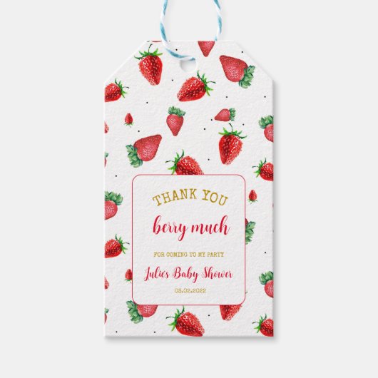 ストロベリーサンキューベリー ギフトタグ (正面)