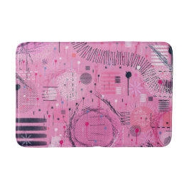 ストロベリーサンデーの抽象芸術  バスマット