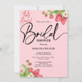 ストロベリーザアモーレブライダルシャワー 招待状 (正面)