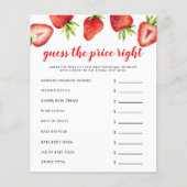 ストロベリーザ価格右ベビーシャワーゲーム (正面)