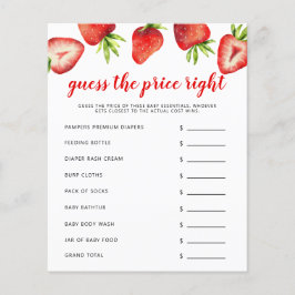 ストロベリーザ価格右ベビーシャワーゲーム