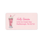 ストロベリーシェイク ラベル (正面)