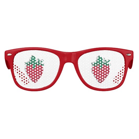 ストロベリーシクリックェーズ（サイズと色を変更する） キッズサングラス (正面)