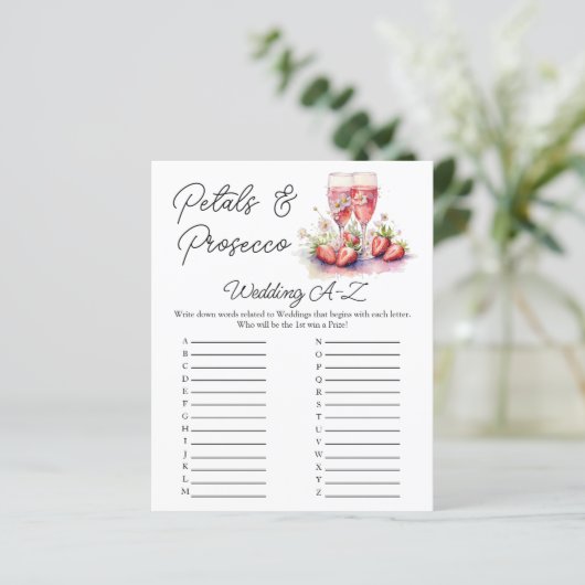 ストロベリーシャンパンブライダルシャワー結婚ズゲーム (スタンド正面)