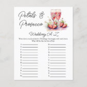 ストロベリーシャンパンブライダルシャワー結婚ズゲーム (正面)