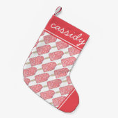 ストロベリーショートケーキアイスクリームポップシクルジャンクフード スモールクリスマスストッキング (正面 (吊り時))