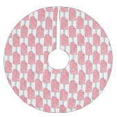 ストロベリーショートケーキアイスクリームポップシクルジャンクフード ブラッシュドポリエステルツリースカート (正面)