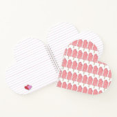 ストロベリーショートケーキエクラアイスクリームポプポップ・アートのシクル ノートブック (内部)