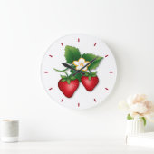 ストロベリーショートケーキタイム ラージ壁時計 (ホーム)