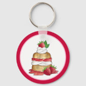 ストロベリーショートケーキデザートイチゴ キーホルダー (裏面)