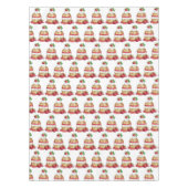 ストロベリーショートケーキデザートイチゴ テーブルクロス (正面)