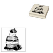 ストロベリーショートケーキデザートイチゴ ラバースタンプ (押印)