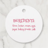 ストロベリーショートケーキベーカリーシェフ焼いたバイ フェイバータグ (裏面)