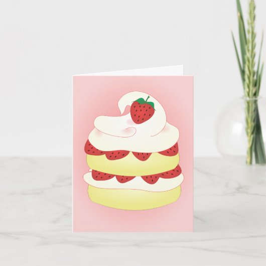 ストロベリーショートケーキ カード (正面)