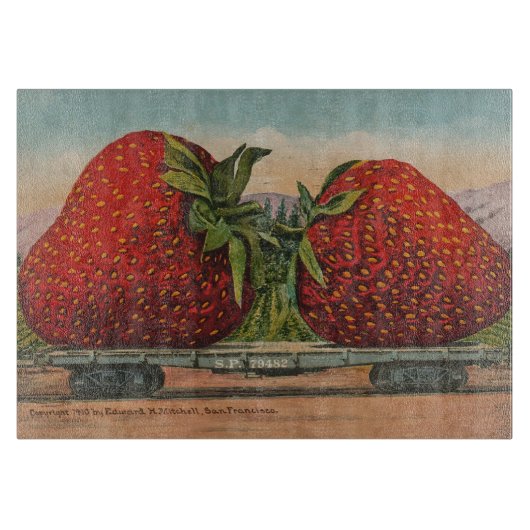 ストロベリージャイアントアンティークフルーツおもしろい カッティングボード (正面)