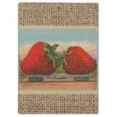 ストロベリージャイアントアンティークフルーツおもしろい クリップボード (裏面)