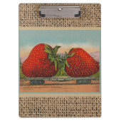 ストロベリージャイアントアンティークフルーツおもしろい クリップボード (正面)